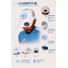 Casquette Blanche et Bleu M.B