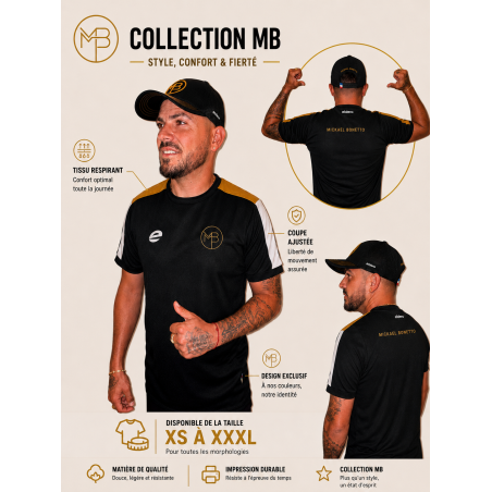 Maillot Noir et Or M.B