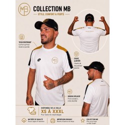 Maillot Blanc et Or M.B