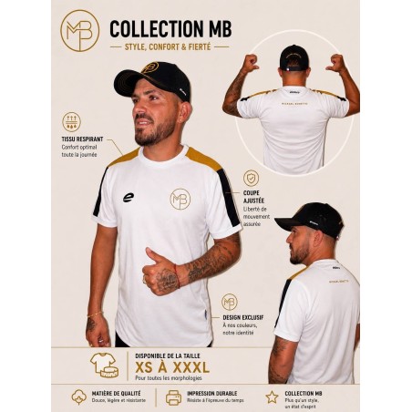 Maillot Blanc et Or M.B